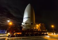 Amazon satellite payload arrives at ULA Vertical Integration Facility
