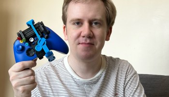 Akaki Kuumeri, the hobbyist behind the one-handed 3D-printed Xbox mod.